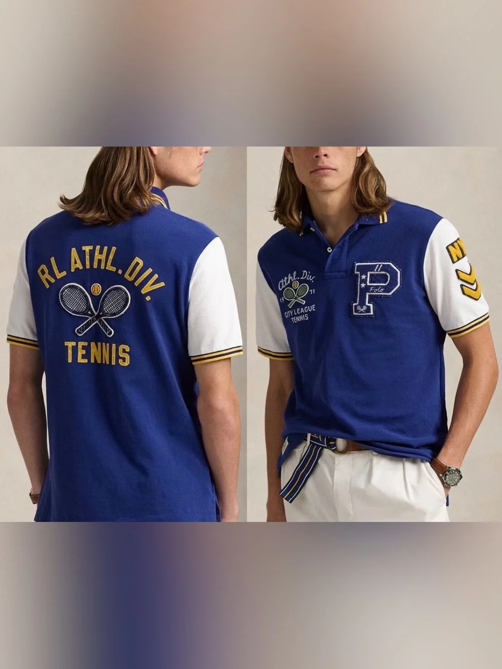 Polo Ralph Lauren Men's Logo & Patches Tennis City League Size Small NWT